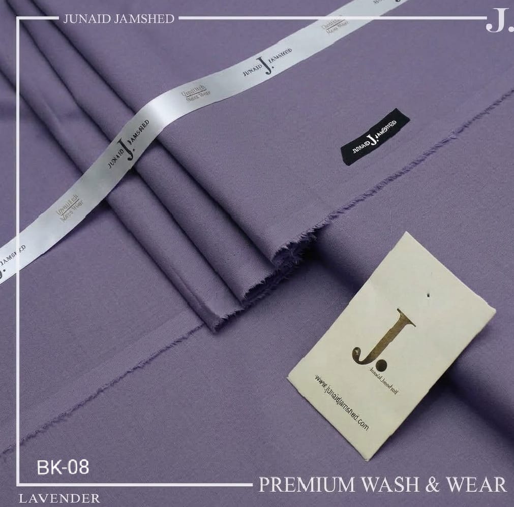 Junaid Jamshed Dusty Lavender Tropical Premium Wash & Wear – Men’s Unstitched Four-Season Suit 2026
