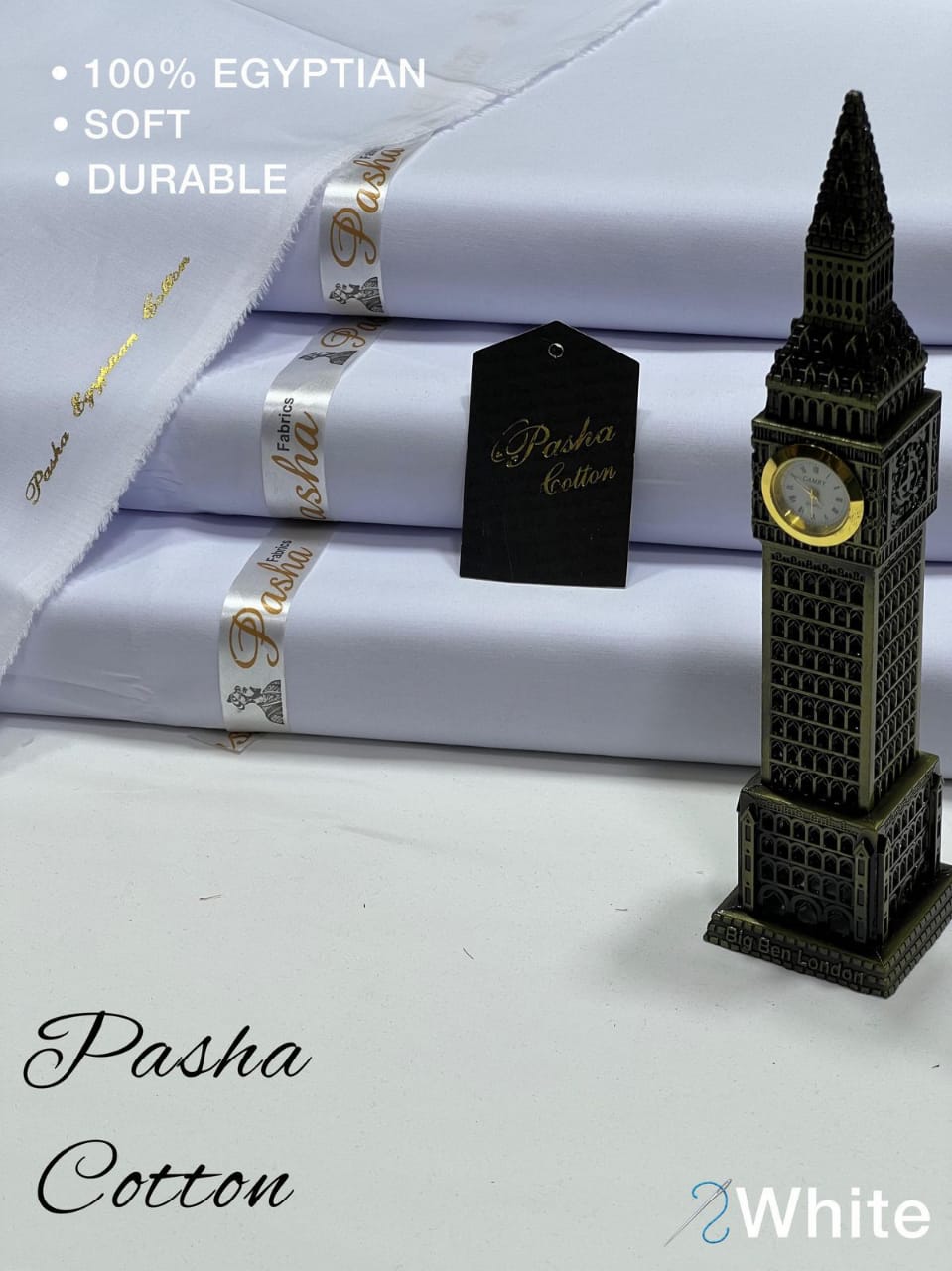 Pasha White Premium Plus Eggplant Soft Cotton Unstitched Men’s Suit